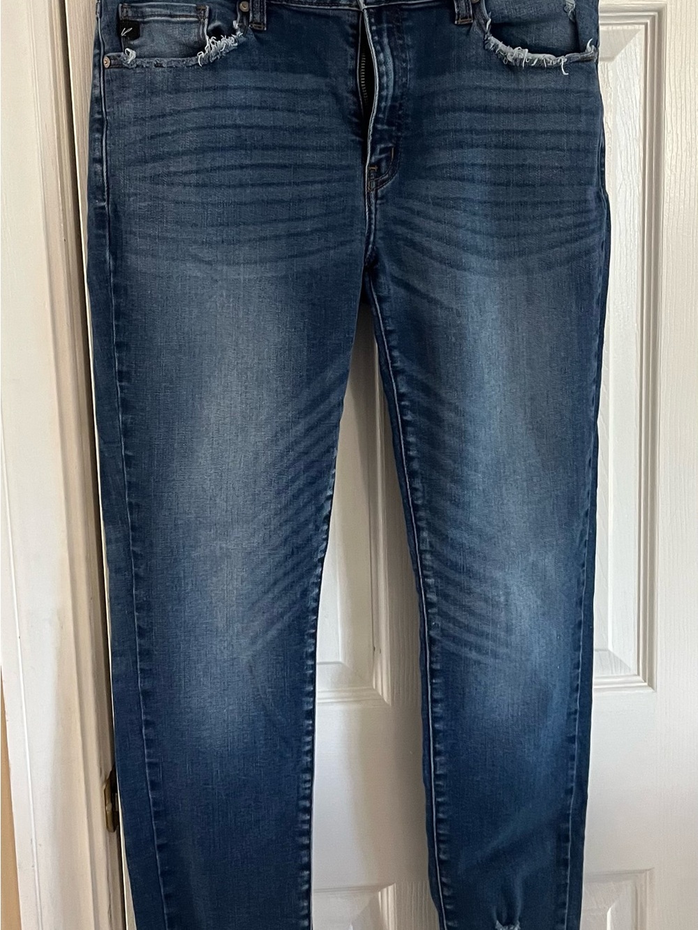 KanCan Medium/Dark Blue High-Rise Skinny Jeans